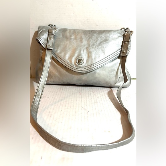 Marc by Marc Jacob’s Silver Leather Crossbody Bag - Picture 1 of 10